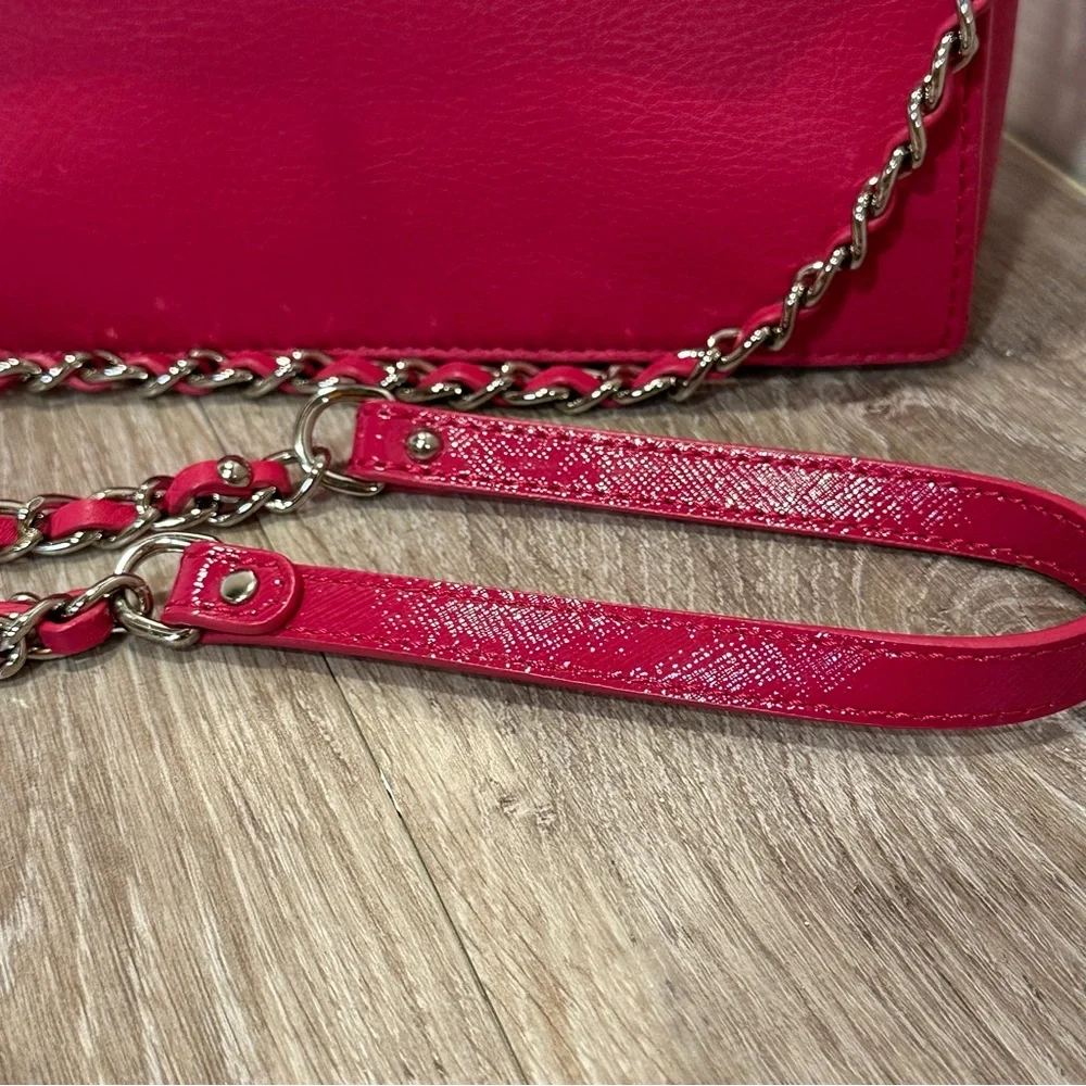 Hot Pink Lancaster Long Shoulder Purse